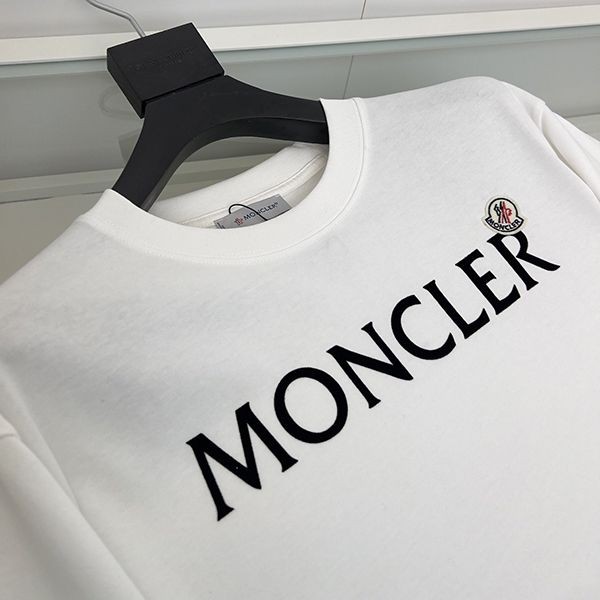 モンクレール ロゴ コットン クルーネック Tシャツ N級品 mob82566